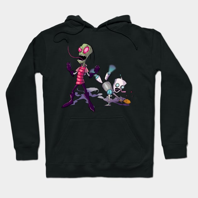 Zim & Gir Hoodie by illykid